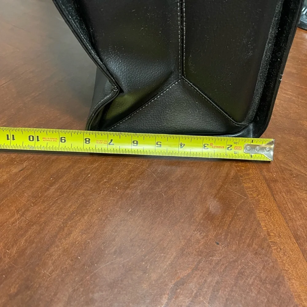 Claire Chase Leather briefcase vertical tote